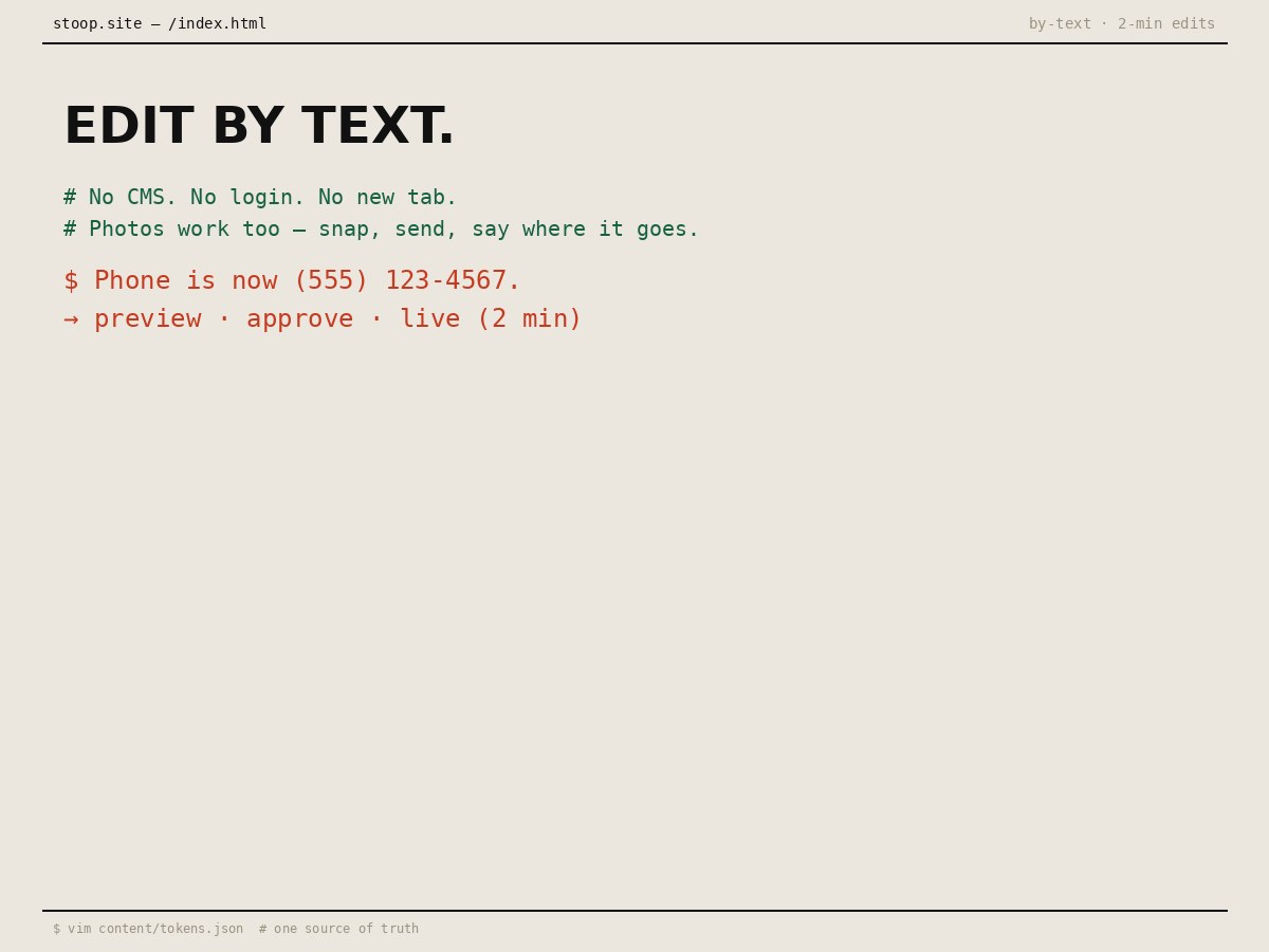 edit by text