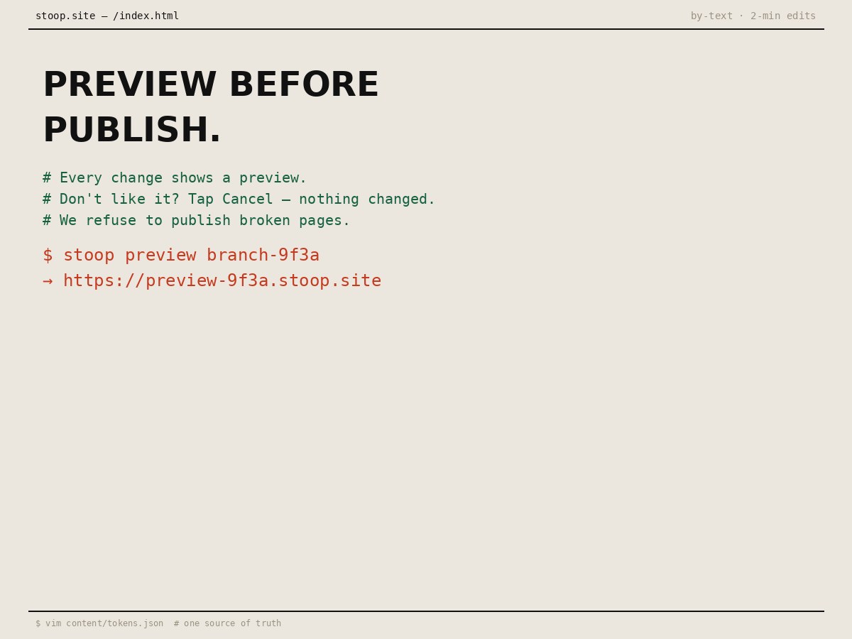 preview before publish